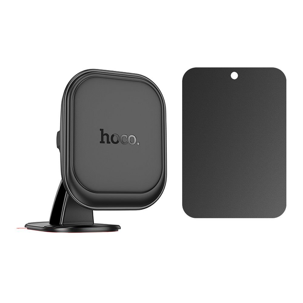 Support téléphone voiture magnétique HOCO H30 noir fixé sur console centrale