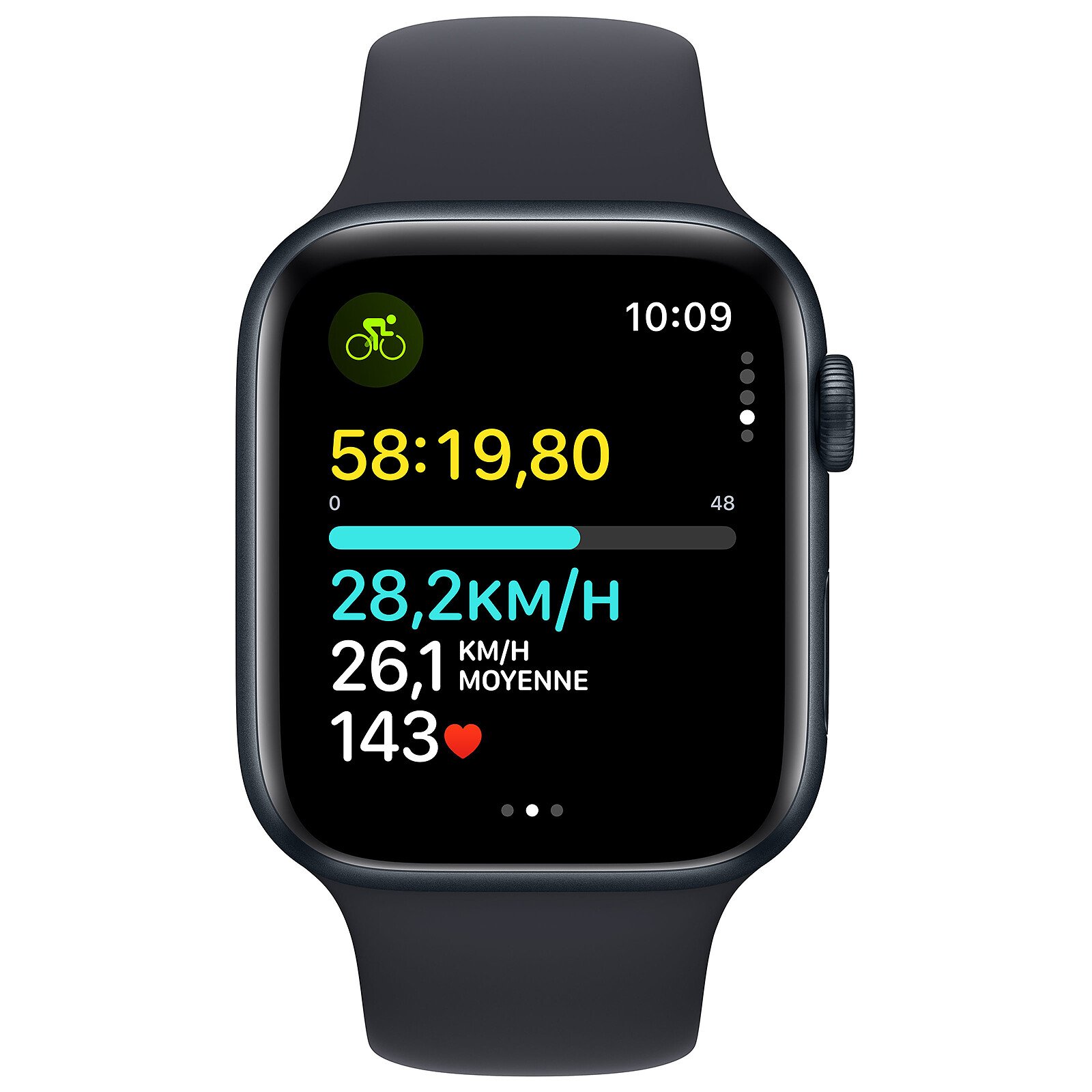 Apple Watch SE GPS + Cellular 2023 - Midnight Aluminium, 44 mm, Sport Band