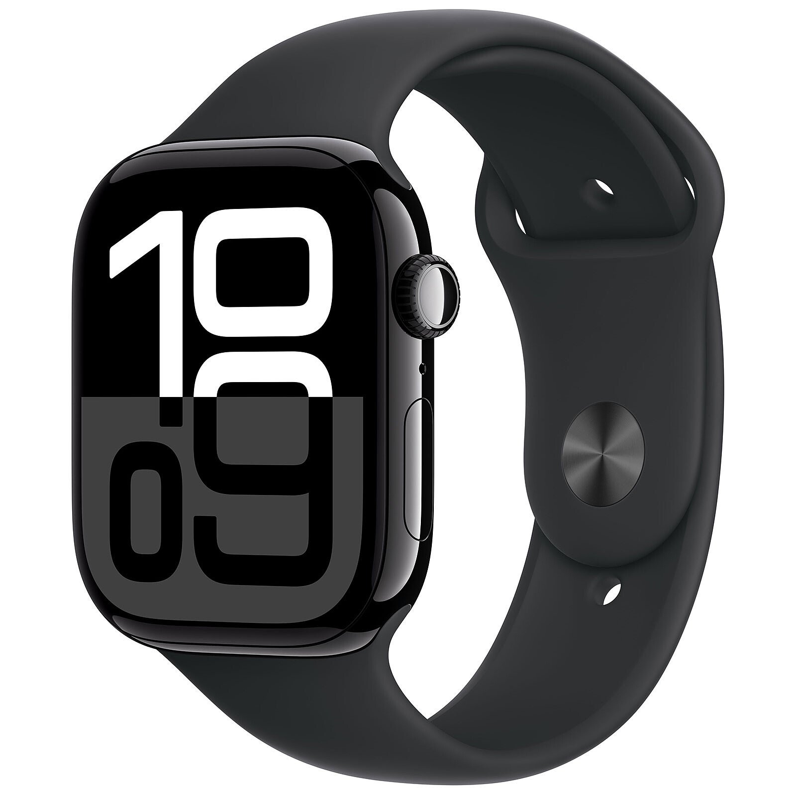 Apple Watch Series 10 GPS + Cellular 46 mm Jet Black Aluminium with Sport Band