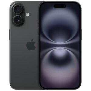 Apple iPhone 16 (128 GB, Black) - 5G Smartphone with Super Retina OLED Display and Dual Cameras